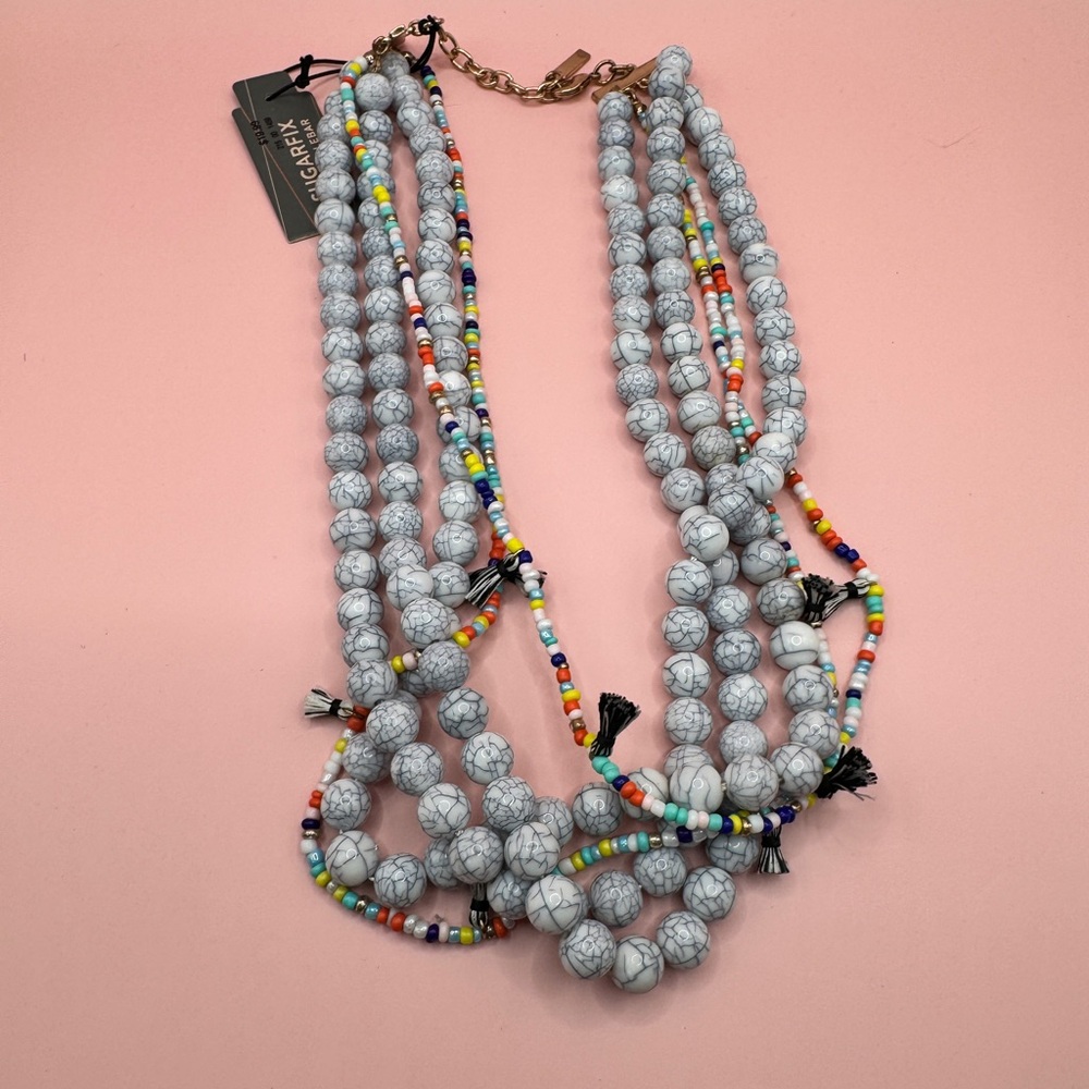 Sugarfix x Bauble Bar Statement Beaded necklace
